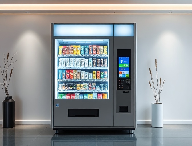 Machine distributrice moderne